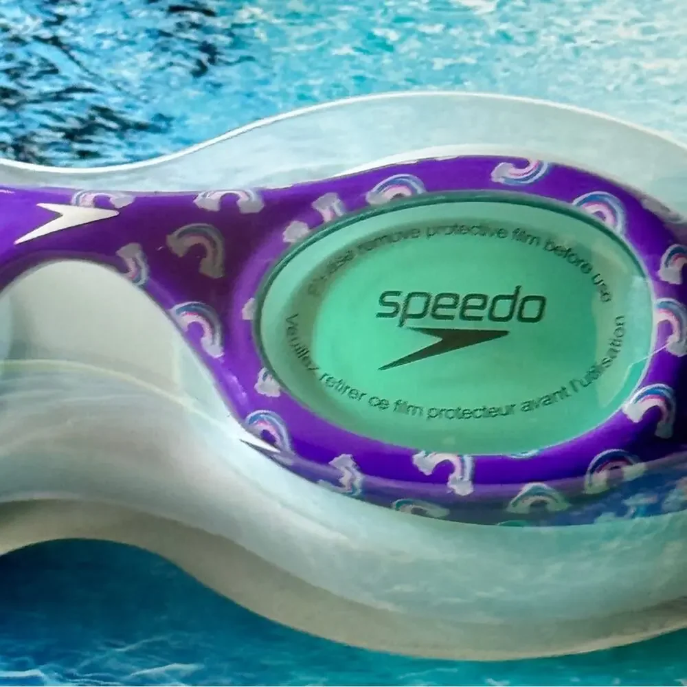 SPEEDO KIDS Glide Print Anti Fog No Leak Best Fitting Goggles  New in Package